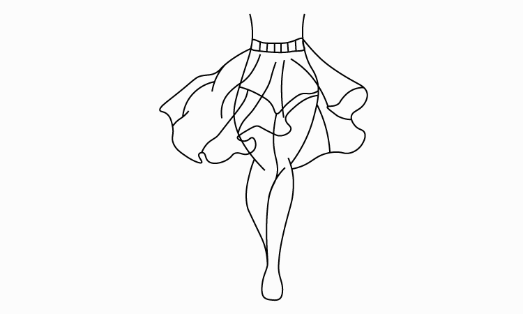 Skirt blow Part Drawing