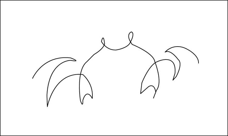 Bat Line Drawing