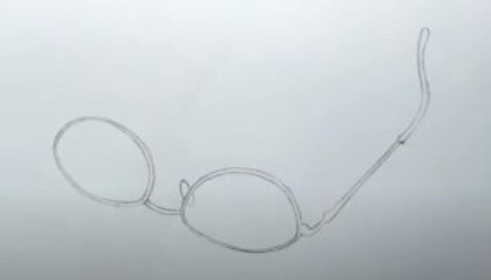 How To Draw 3D Glasses Step2