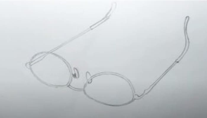 How To Draw 3D Glasses Step3