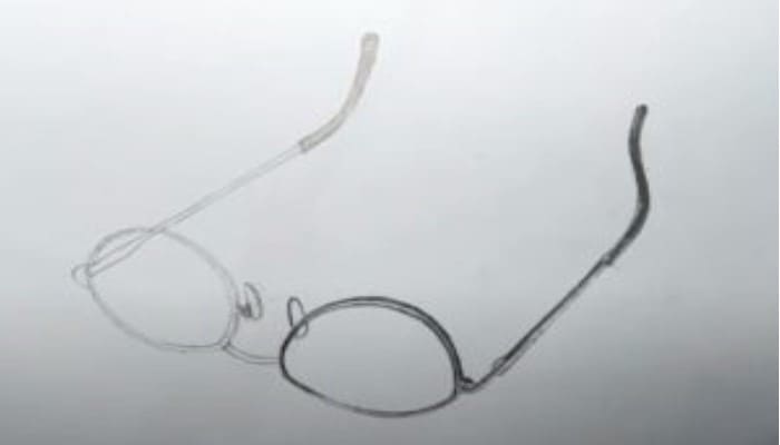 How To Draw 3D Glasses Step5