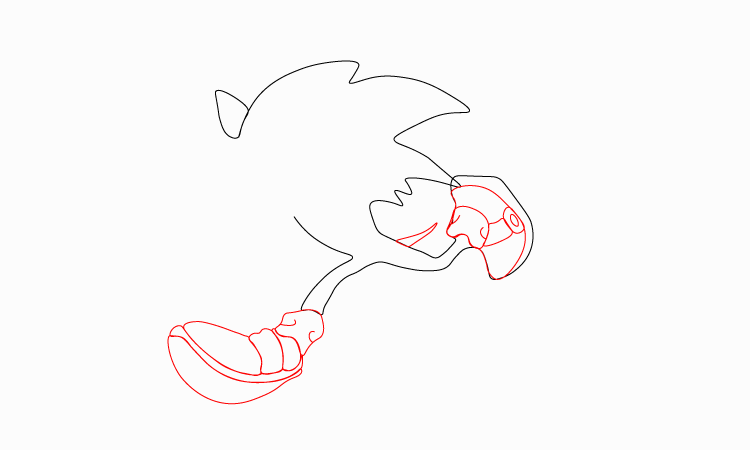 Sonic drawing for kids