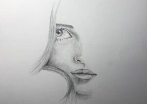 pencil drawing face