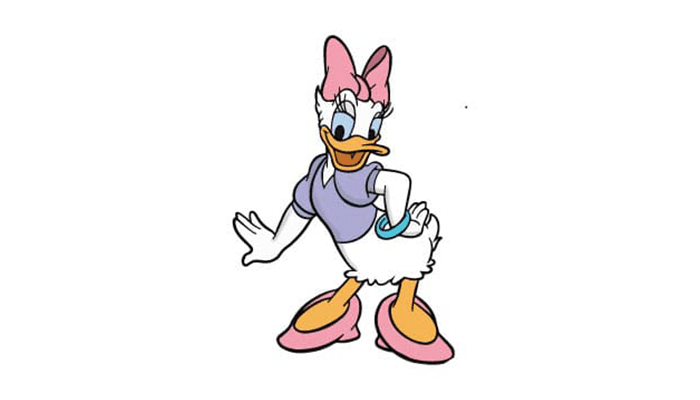 Daisy Duck Drawing