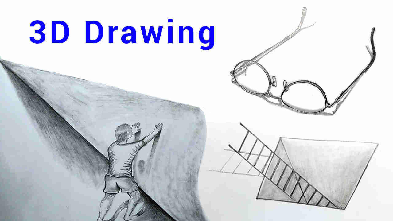 How To Draw 3d Drawing Easy Step By Step For Beginners
