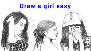 draw girl easy