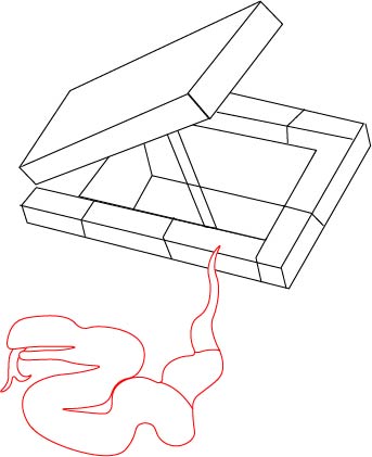 3d Snake Drawing Step 5