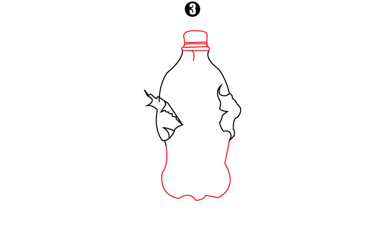 Bottle Drawing step 3