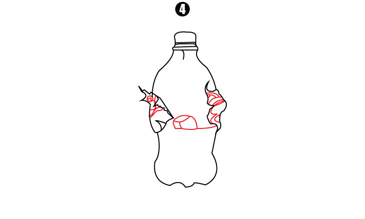 Bottle Drawing step 4