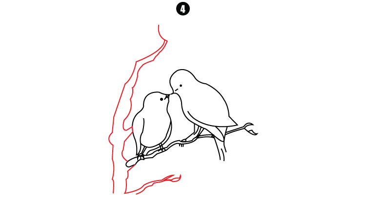 Easy Birds Drawing step4