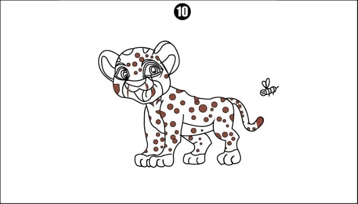 How To Draw Tiger step10