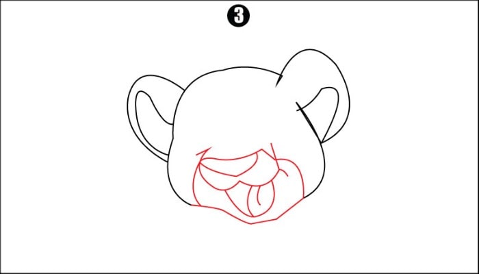 How To Draw Tiger step3