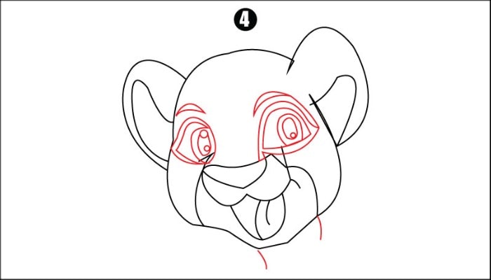 How To Draw Tiger step4