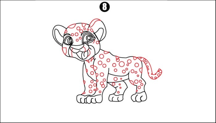 How To Draw Tiger step8