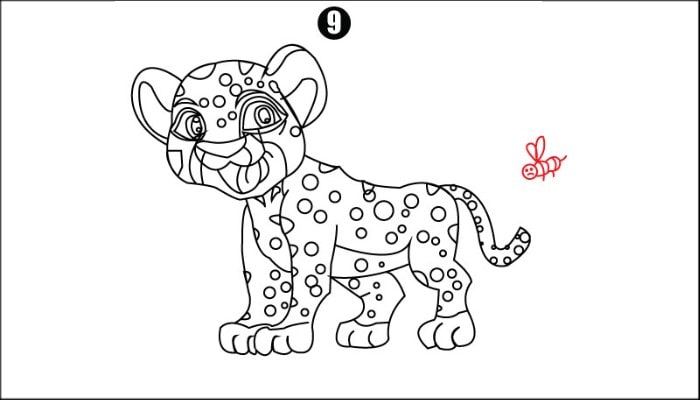 How To Draw Tiger step9