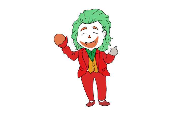 Joker Drawing for kids