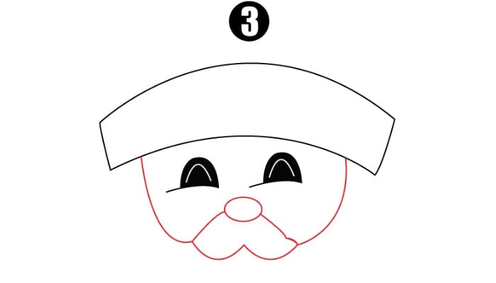 How To Draw Santa Claus step3