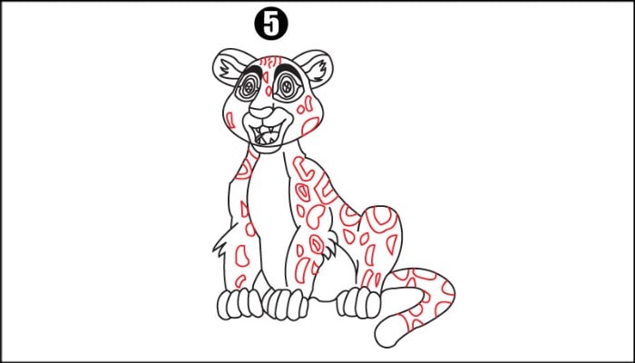 How To Draw Tiger step5