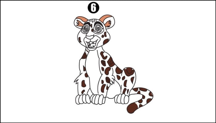 How To Draw Tiger step6