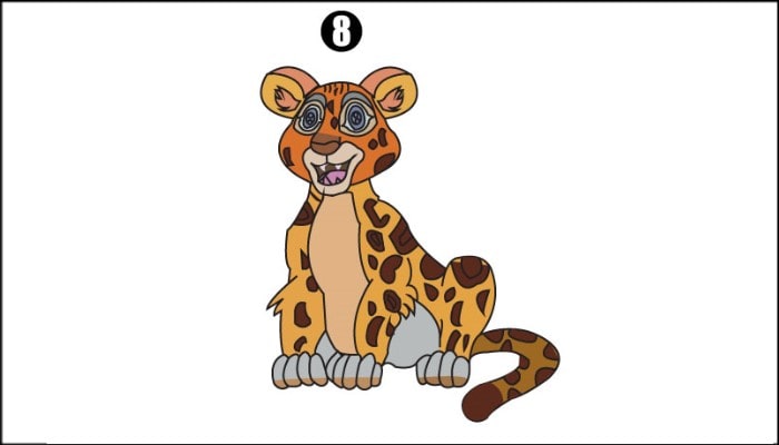 How To Draw Tiger step8