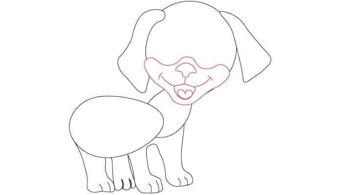 How to Draw A Puppy step7