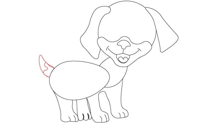 How to Draw A Puppy step8
