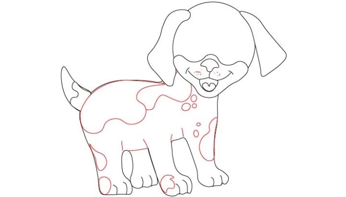 How to Draw A Puppy step9