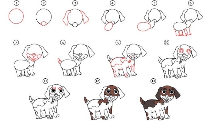 How to Draw A Puppy