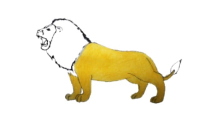 How to draw a lion Step6