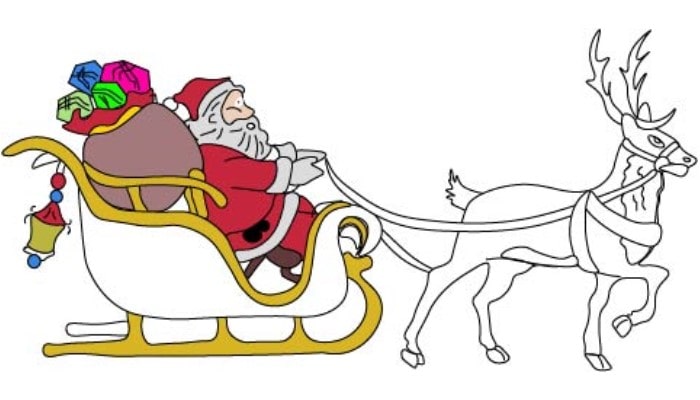 Santa Claus Drawing step11