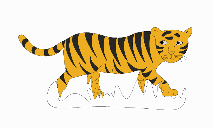 Tiger Drawing idea