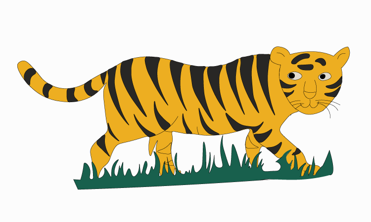 cute Tiger Drawing