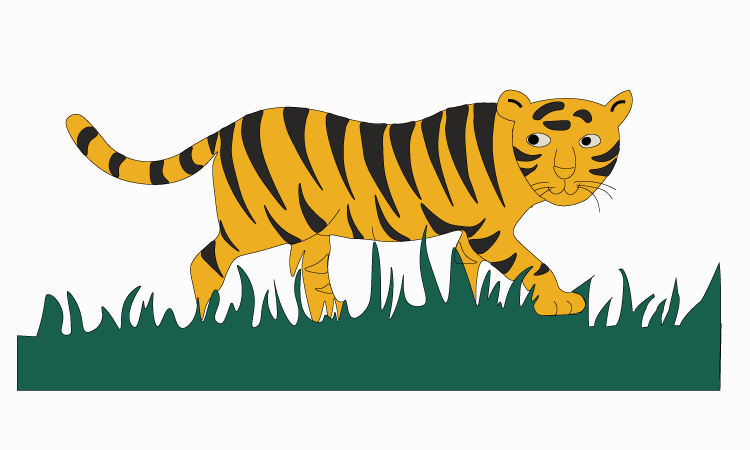 easy Tiger Drawing