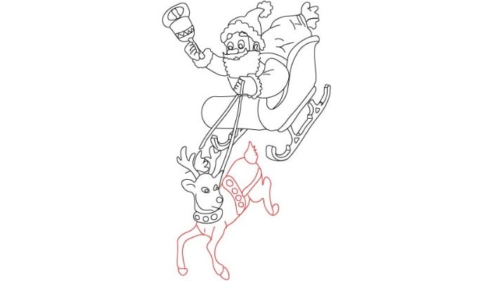 Drawing Santa Claus Easy step9