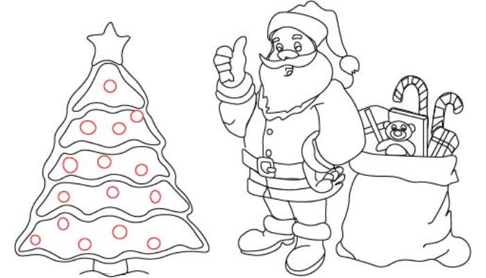 How To Draw Santa Claus step10