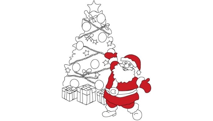 Santa Claus drawing step8