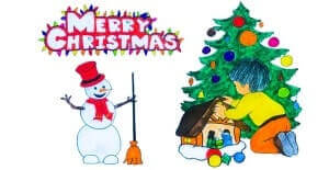 You are currently viewing Merry Christmas Drawing – Tutorials For Kids