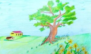 Easy Landscape Drawing For Beginners, Landscape Drawing Ideas