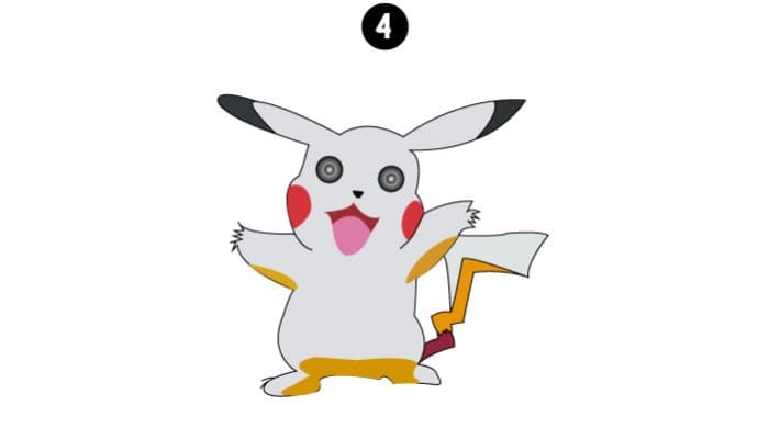How To Draw Pikachu Step4