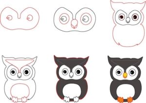 how to draw the owl