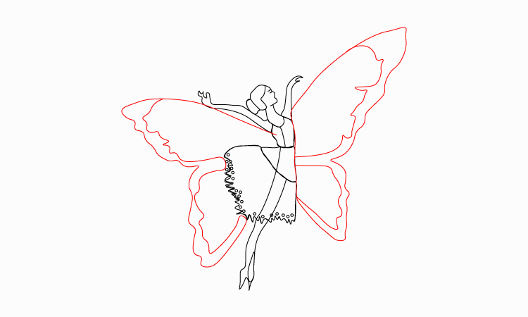 fairy girl drawing