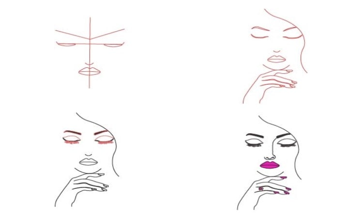 Drawing Of The Eye And Lashes Of A Woman Outline Sketch Vector, Lash Drawing,  Lash Outline, Lash Sketch PNG and Vector with Transparent Background for  Free Download