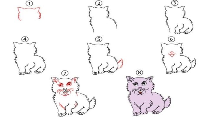 Cat Drawing - Easy Drawing For Kids - Cool Drawing Idea