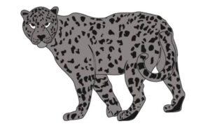 drawing of a cheetah