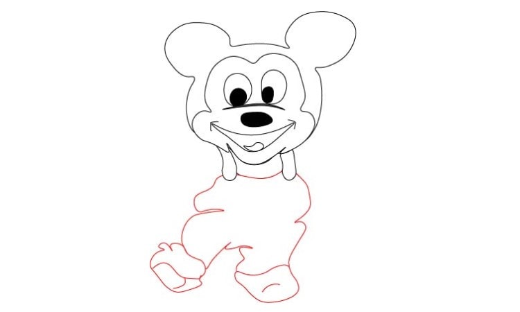 mickey mouse drawing easy