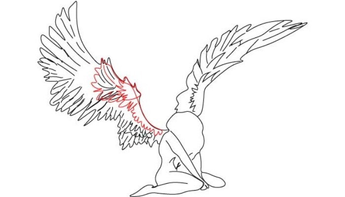 Angel Drawing step3
