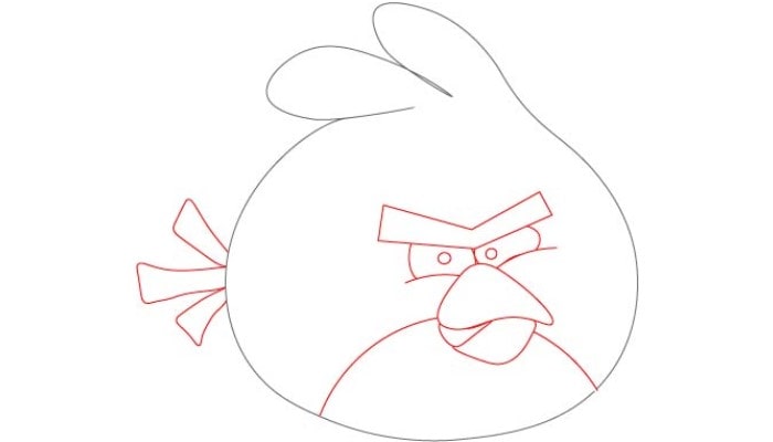 Angry Birds Drawing step2