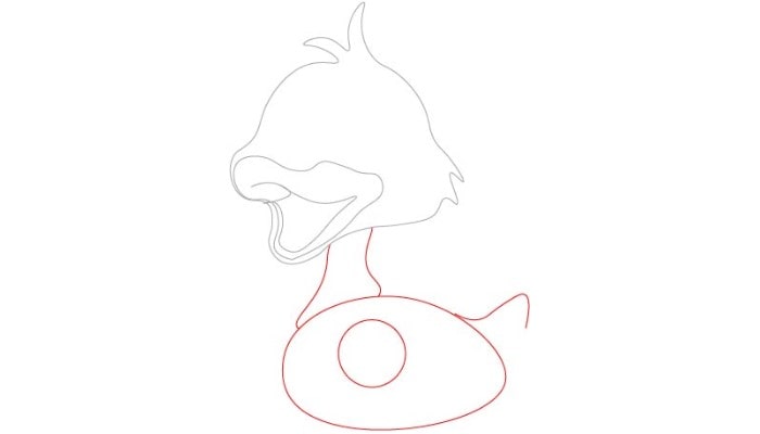 Cute Duck Drawing step3