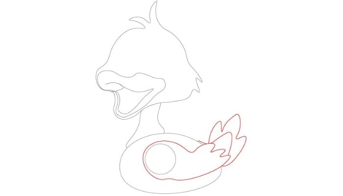 Cute Duck Drawing step4