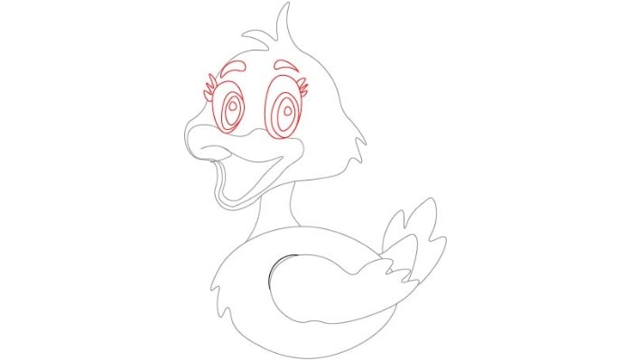 Cute Duck Drawing step5